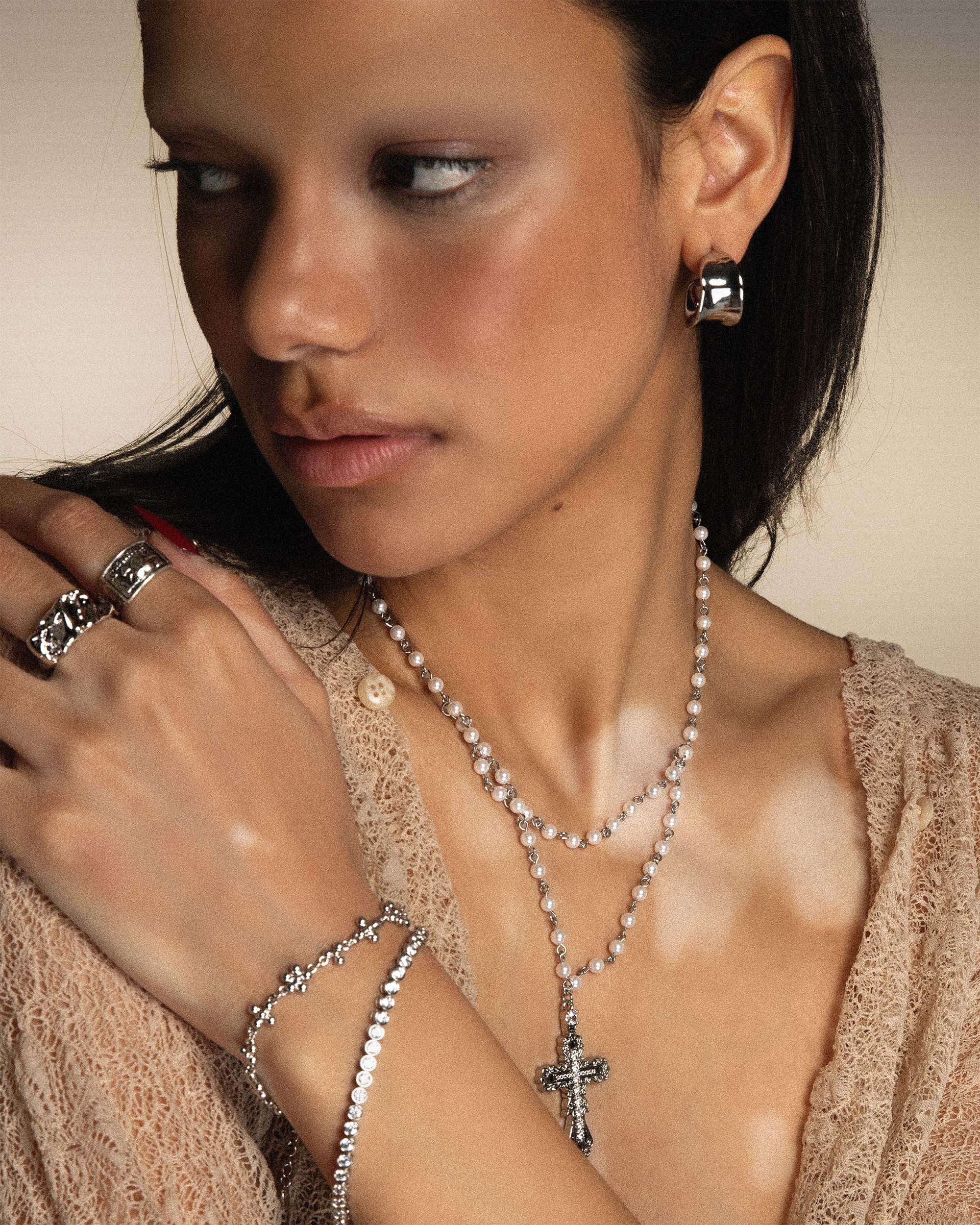 Chunky Flowy Hoop Earrings