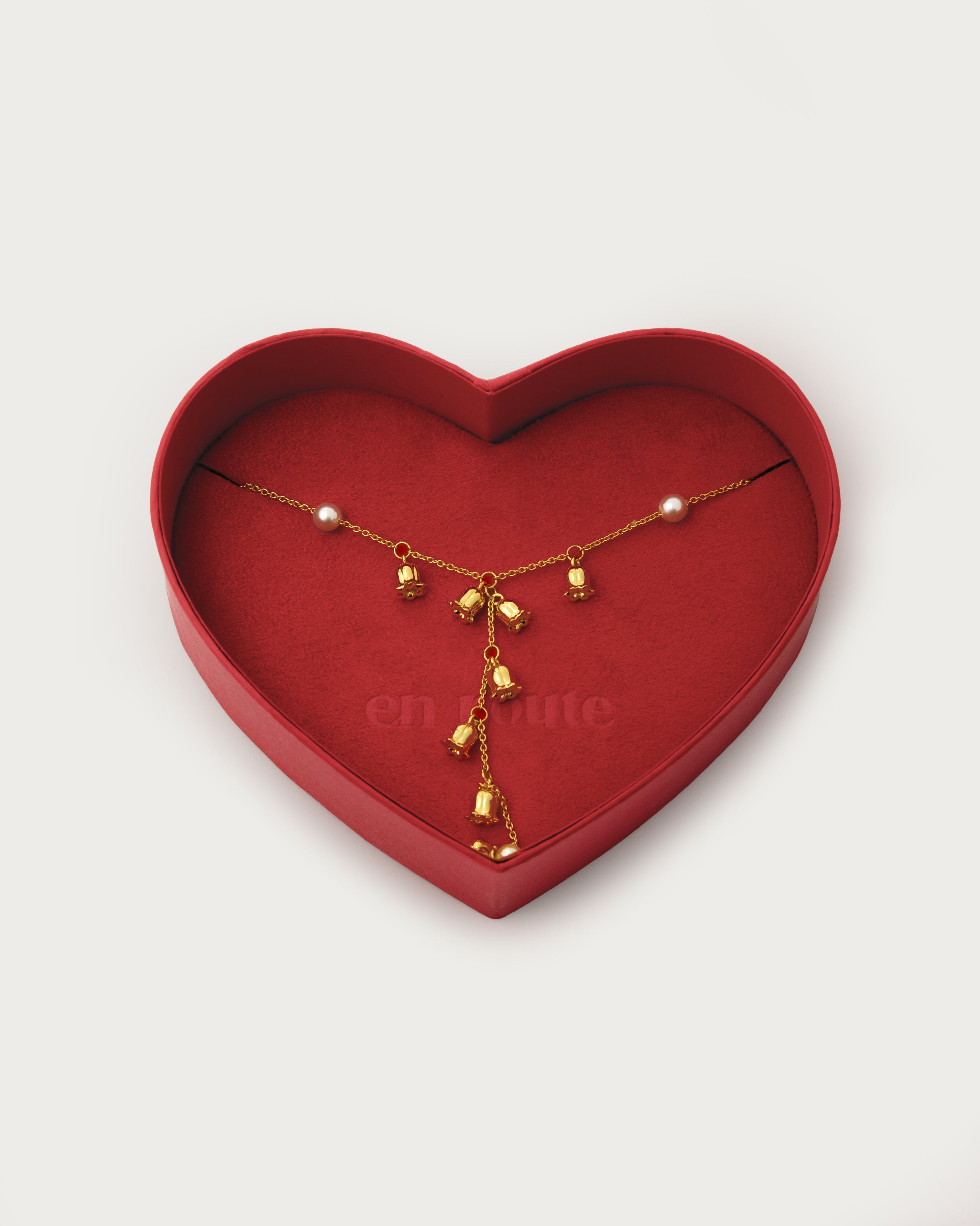 Heart Shaped Gift Box in Red Sangria