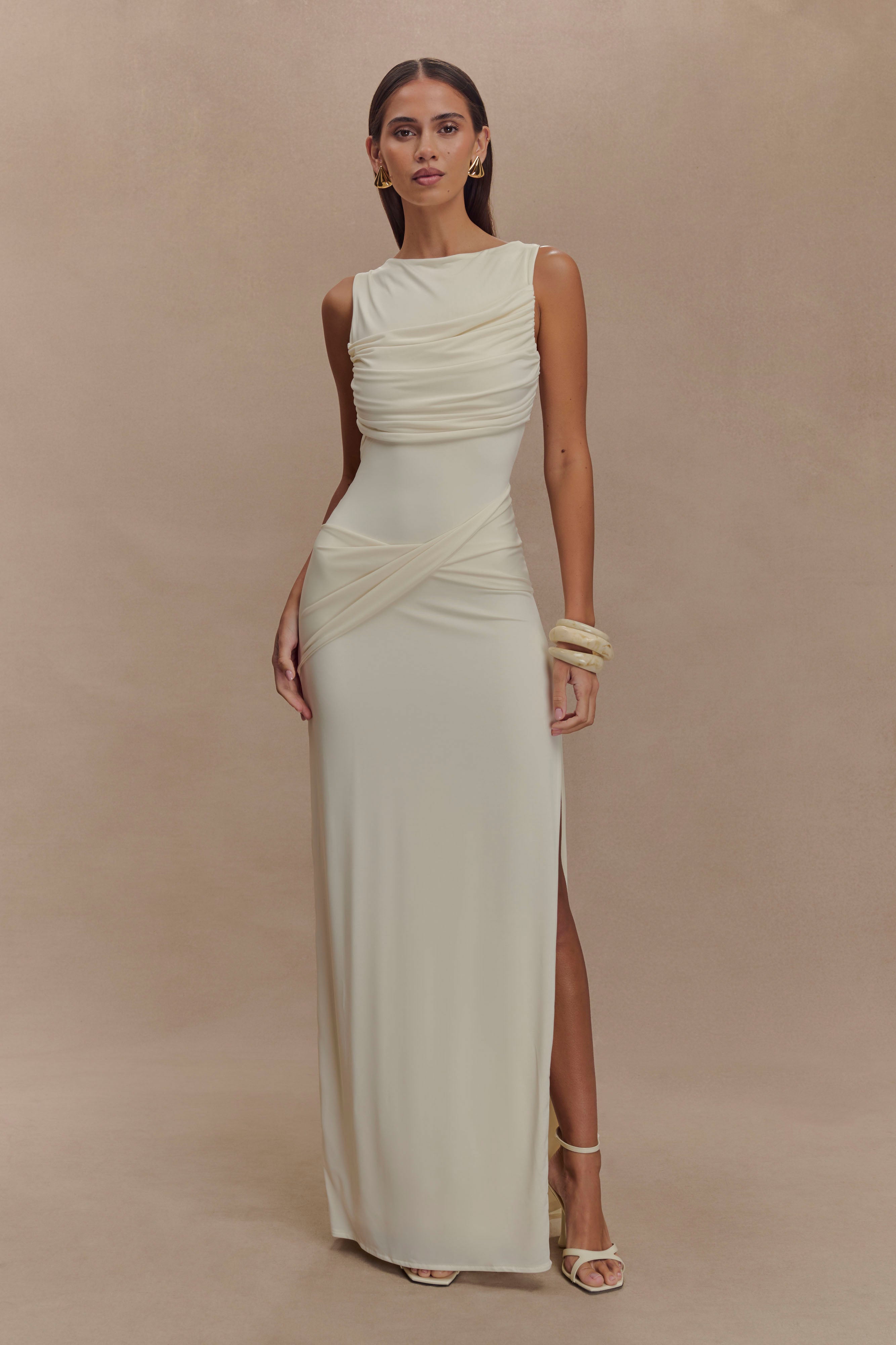 Philippa - Drape Maxi Dress