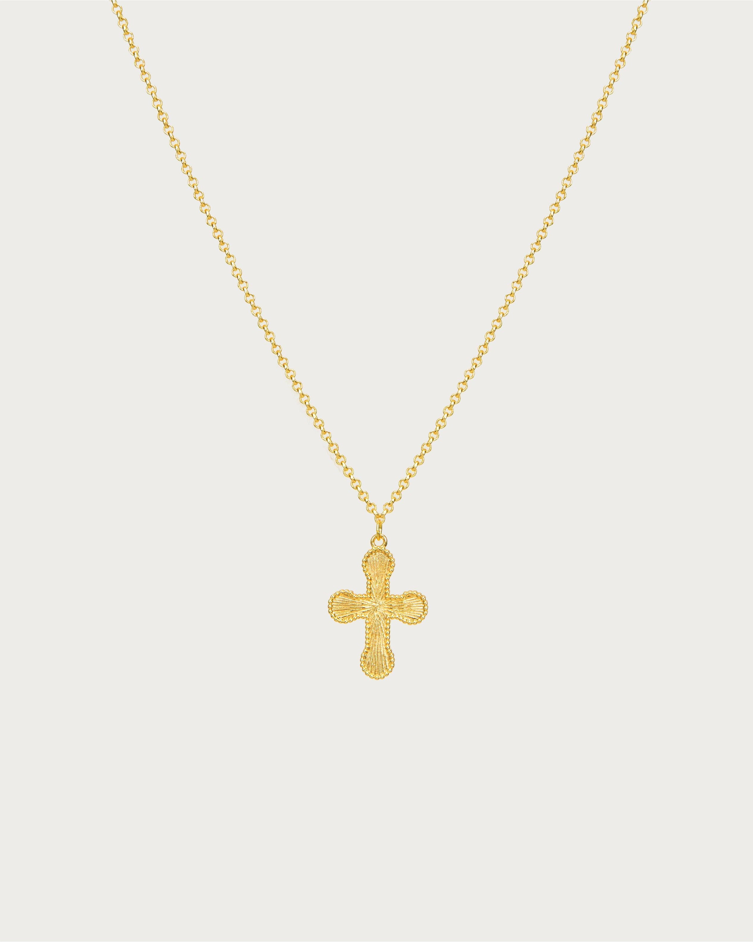 Mini Cross Pendant Necklace