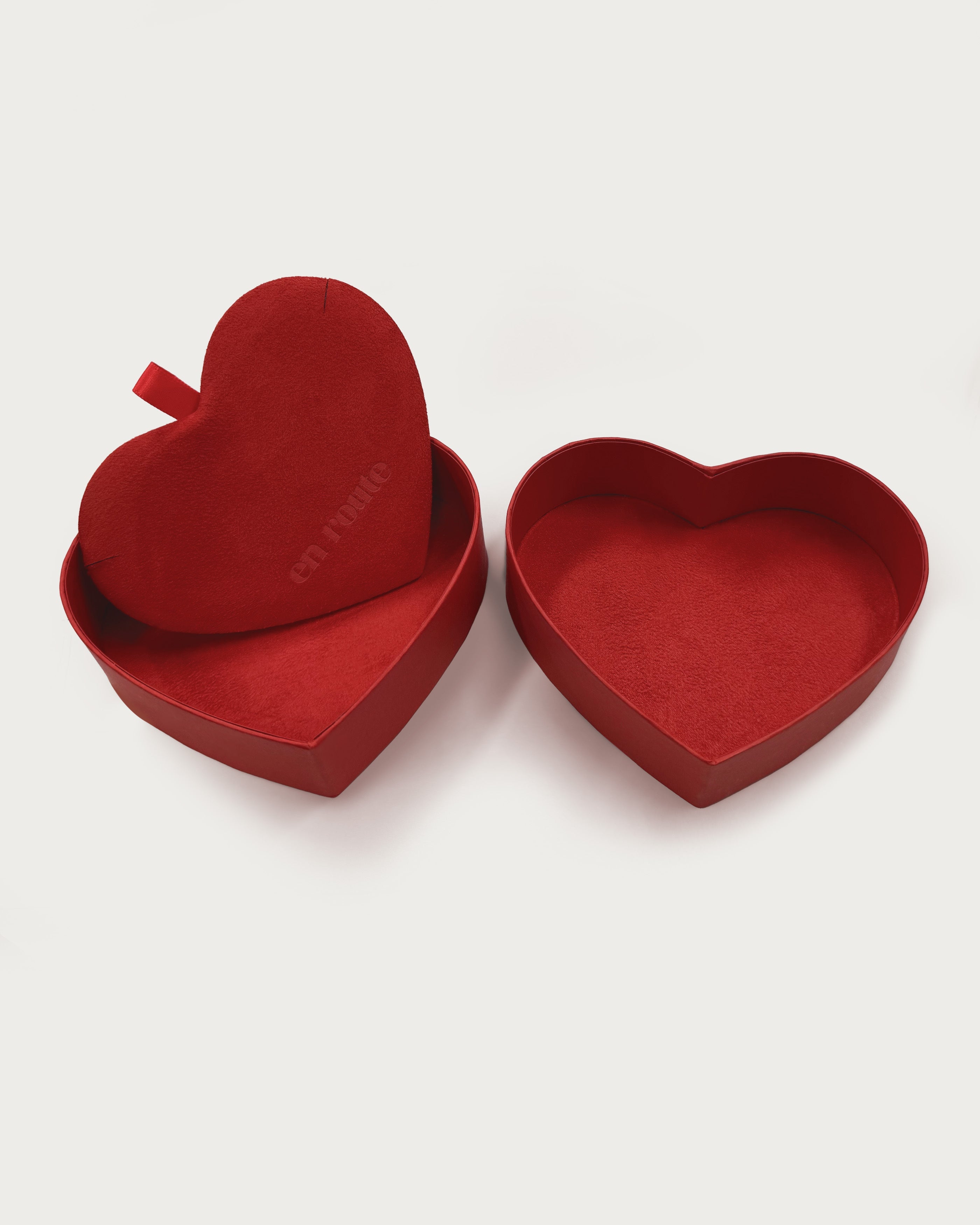 Heart Shaped Gift Box in Red Sangria