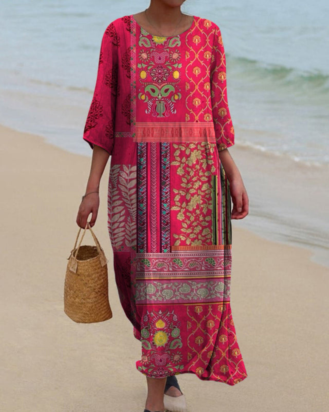 Adeline - Flowy Ethnic Dress