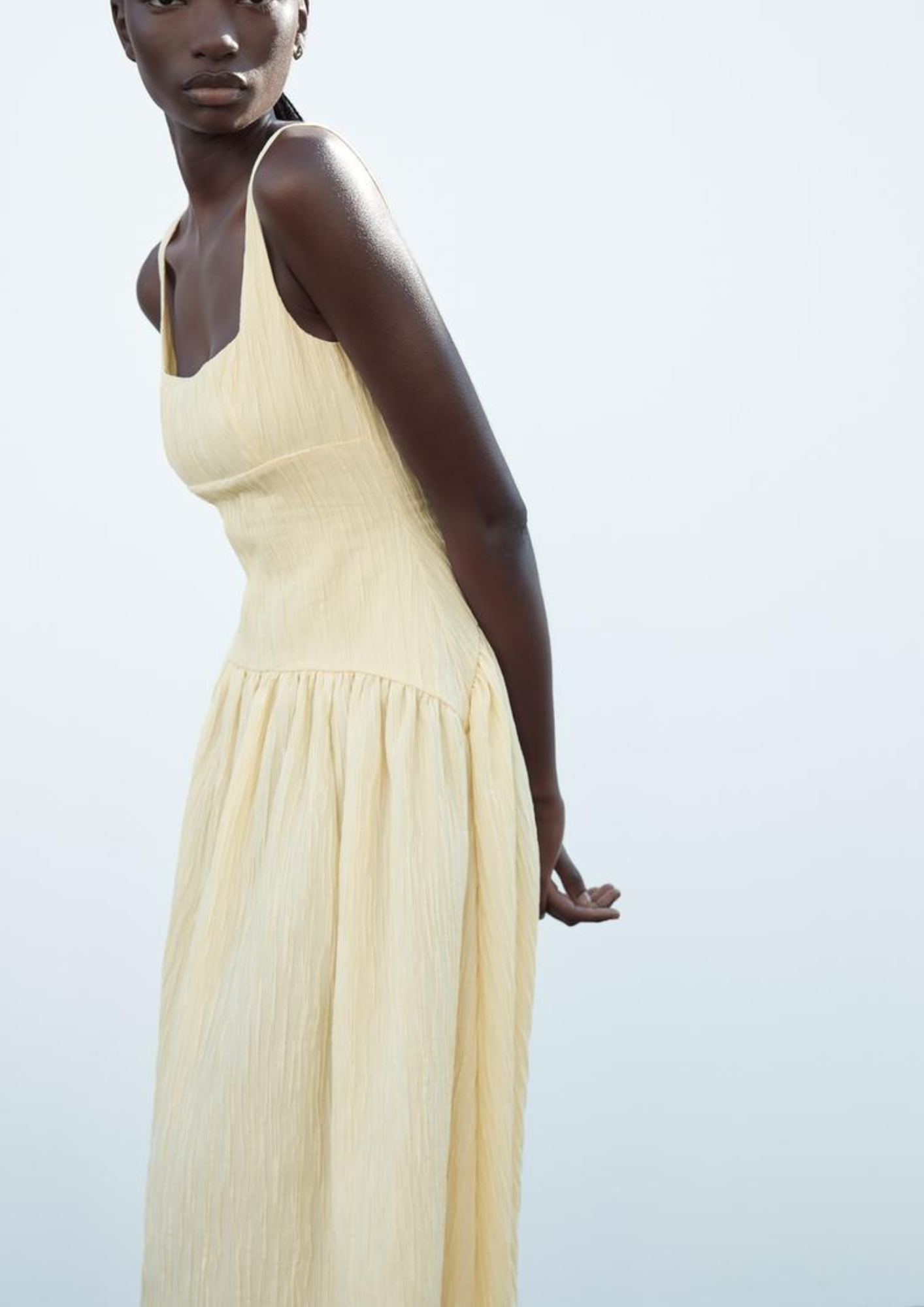 TEXTURED MIDI DRESS