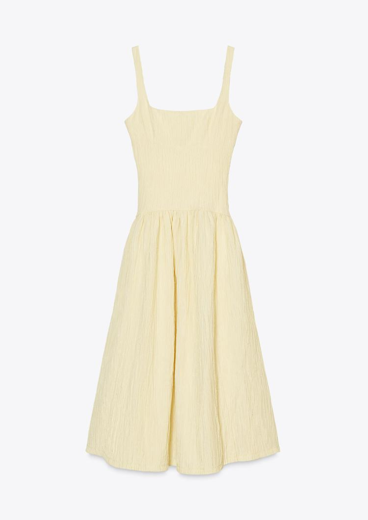 TEXTURED MIDI DRESS