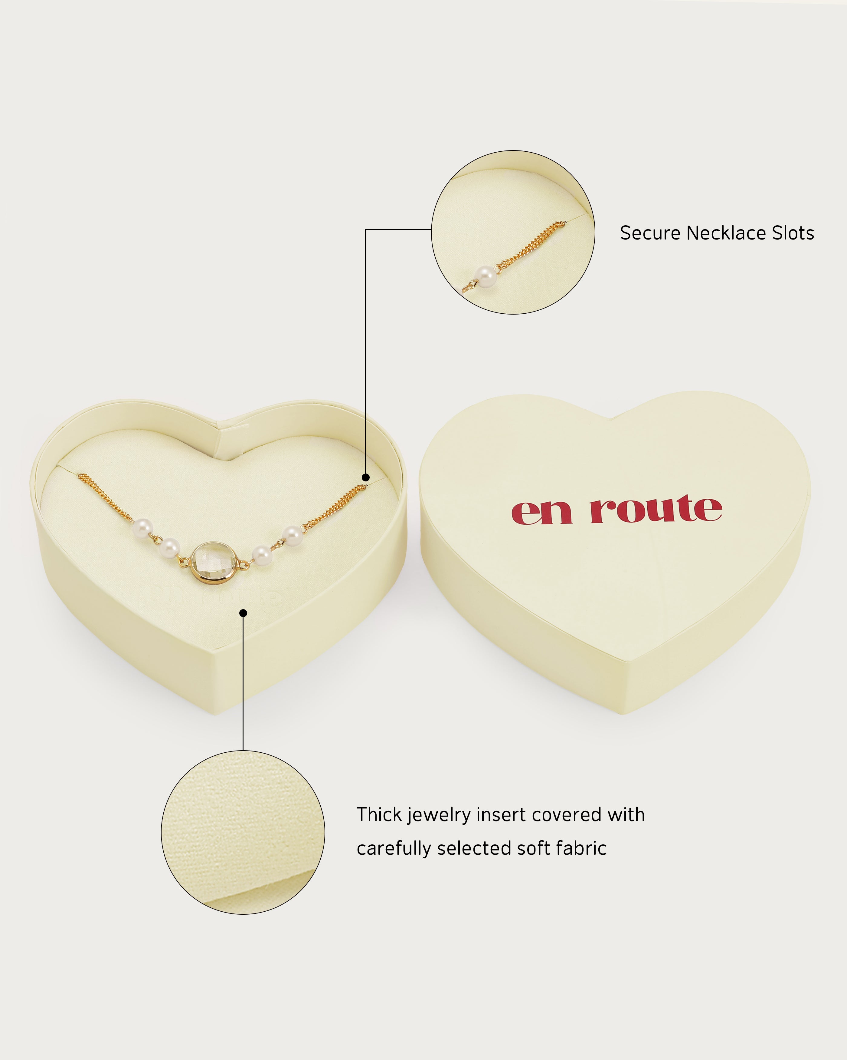 Heart Shaped Gift Box in Ivory