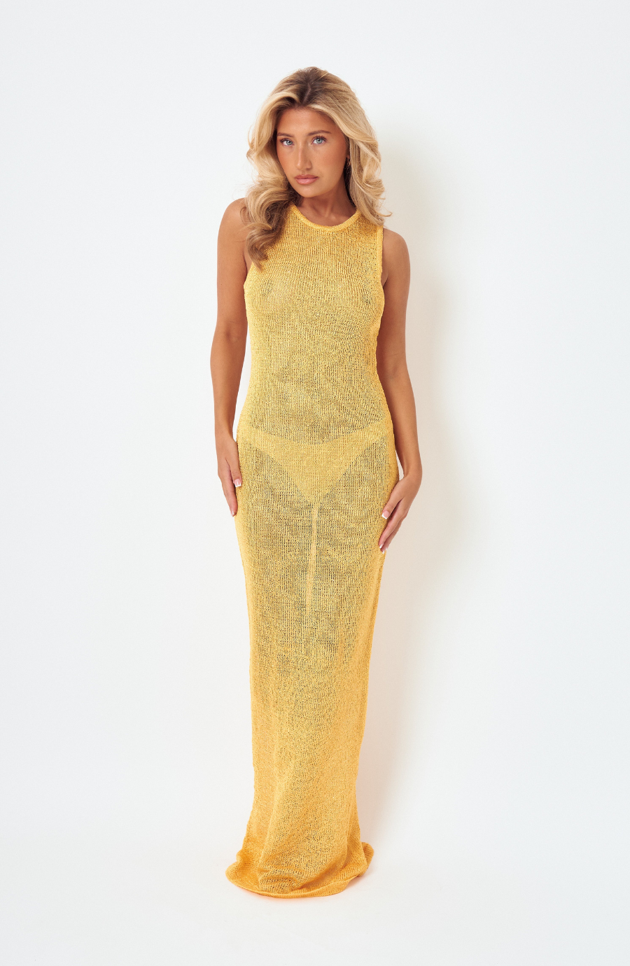 Ava Sparkle Knit Maxi Dress