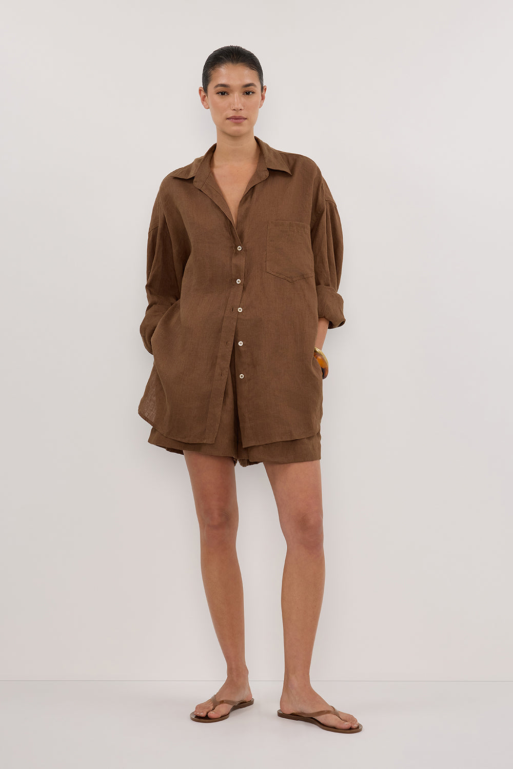 LUNE FONDANT LINEN SHIRT