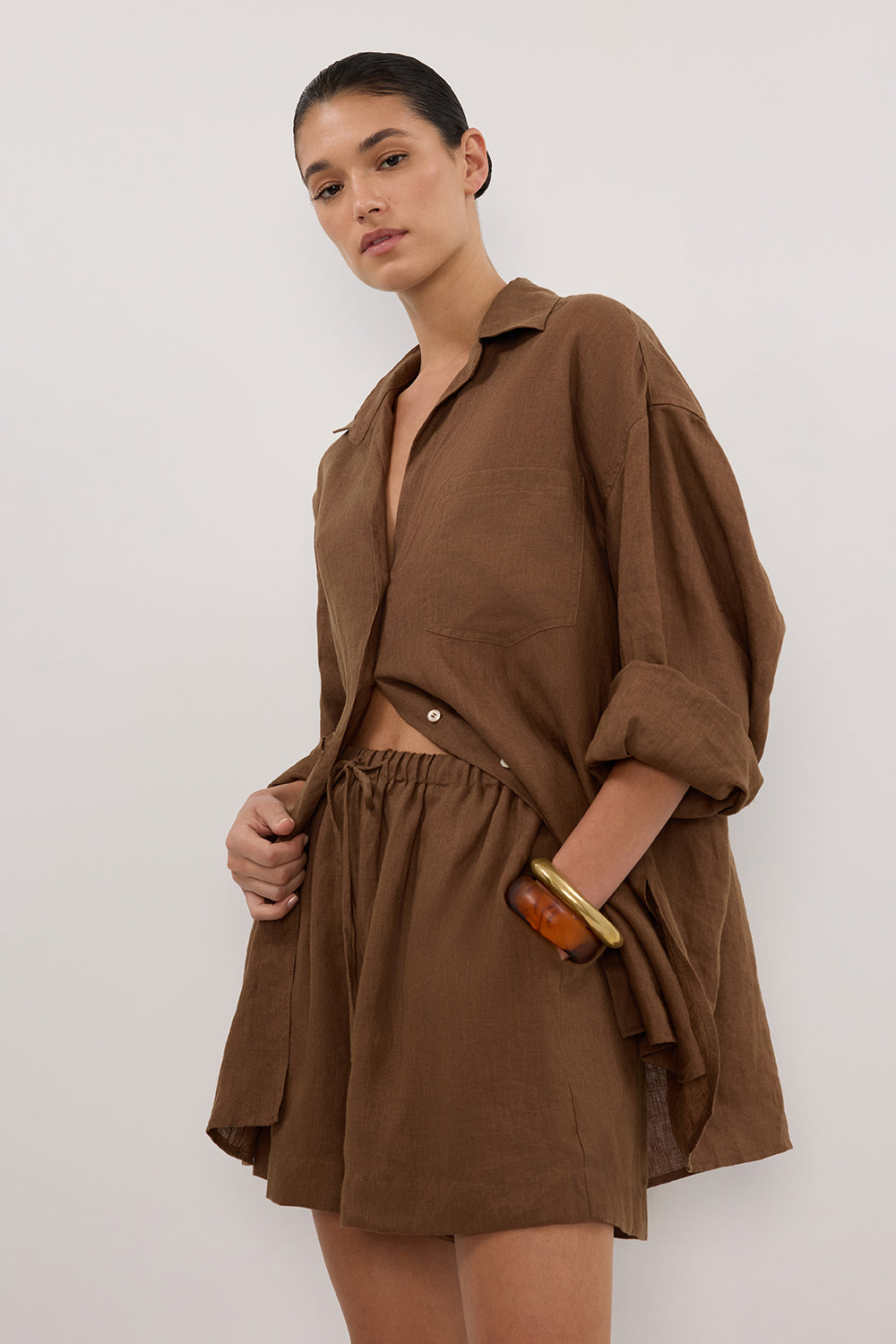 LUNE FONDANT LINEN SHIRT