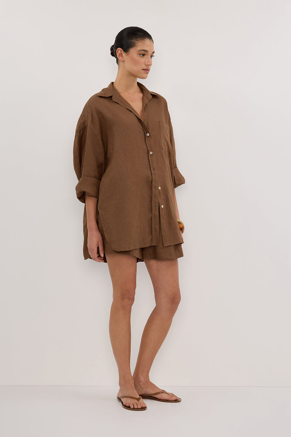 LUNE FONDANT LINEN SHIRT