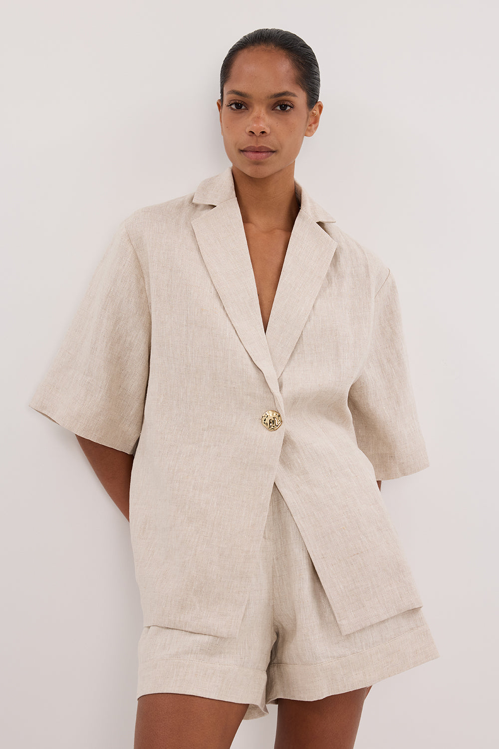 NALA NATURAL LINEN RESORT SHIRT