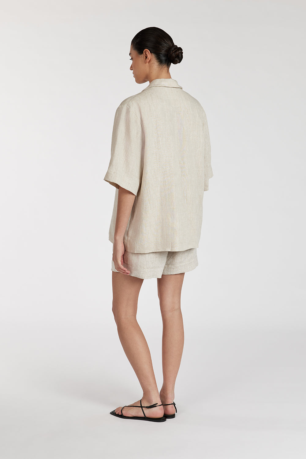 ALONDRA NATURAL LINEN SHORT