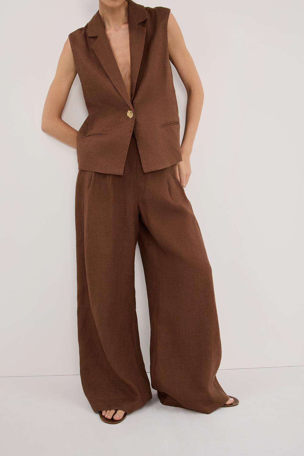 HOLDEN FONDANT LINEN PANT