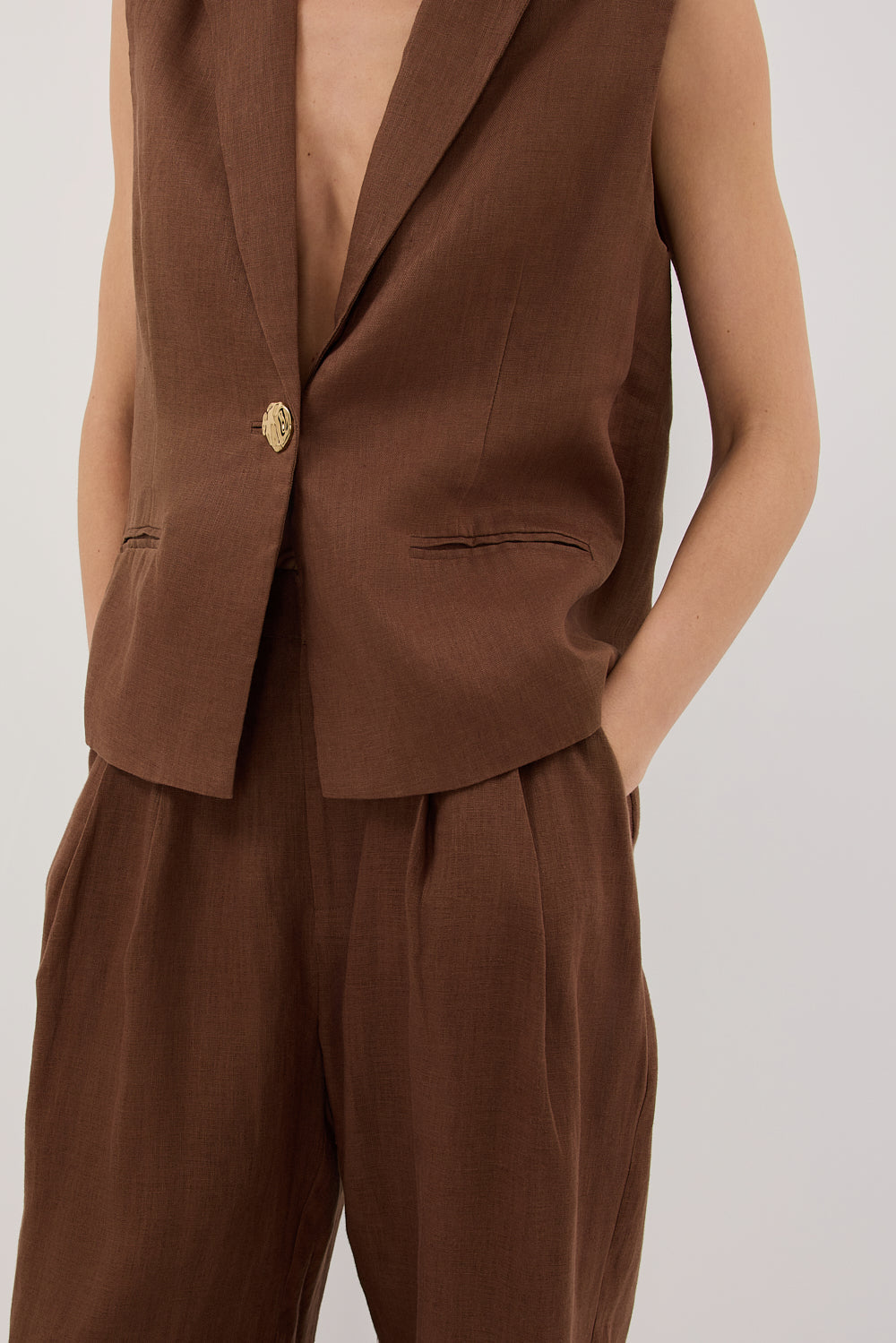 HOLDEN FONDANT LINEN PANT