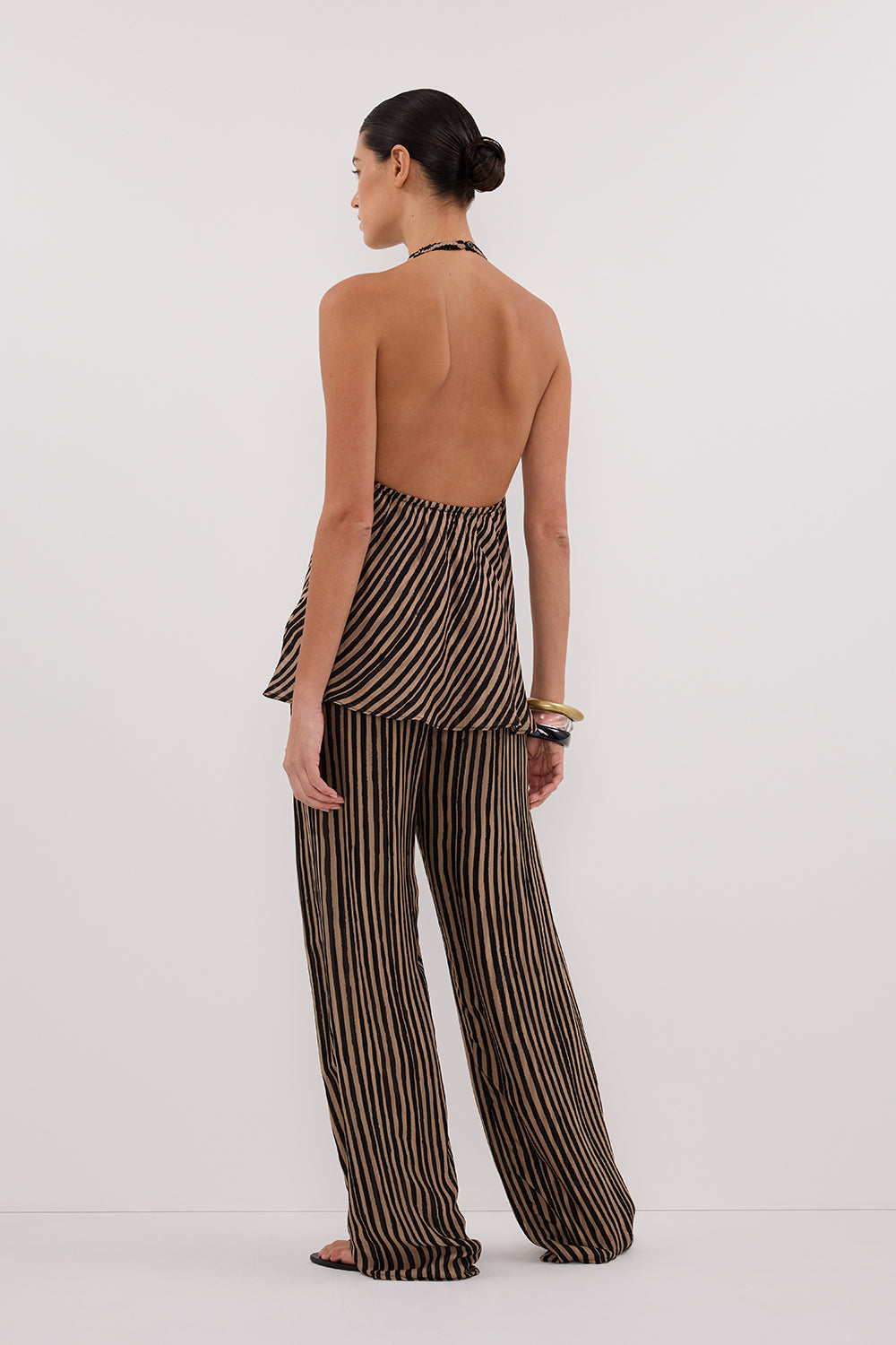 CHARLI TAN STRIPE PANT