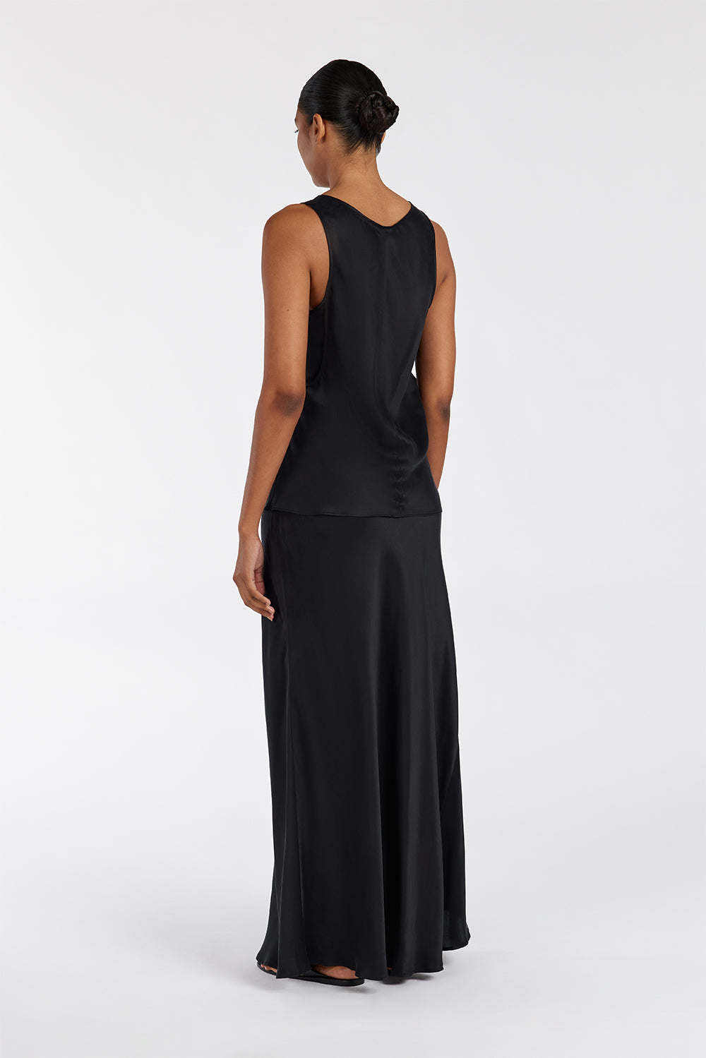 COLETTE BLACK SILK CAMI TOP