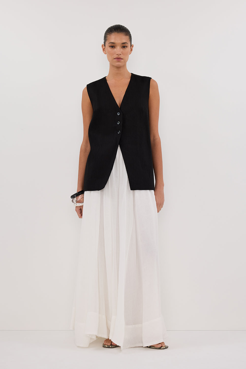 BRAX BLACK LONGLINE VEST