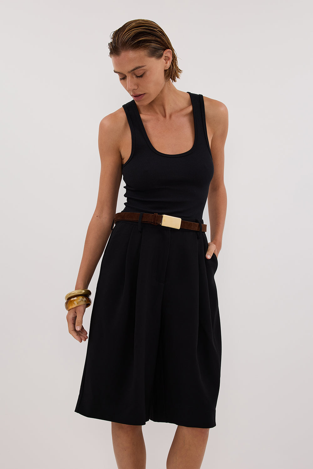 WESTWOOD BLACK BERMUDA SHORT