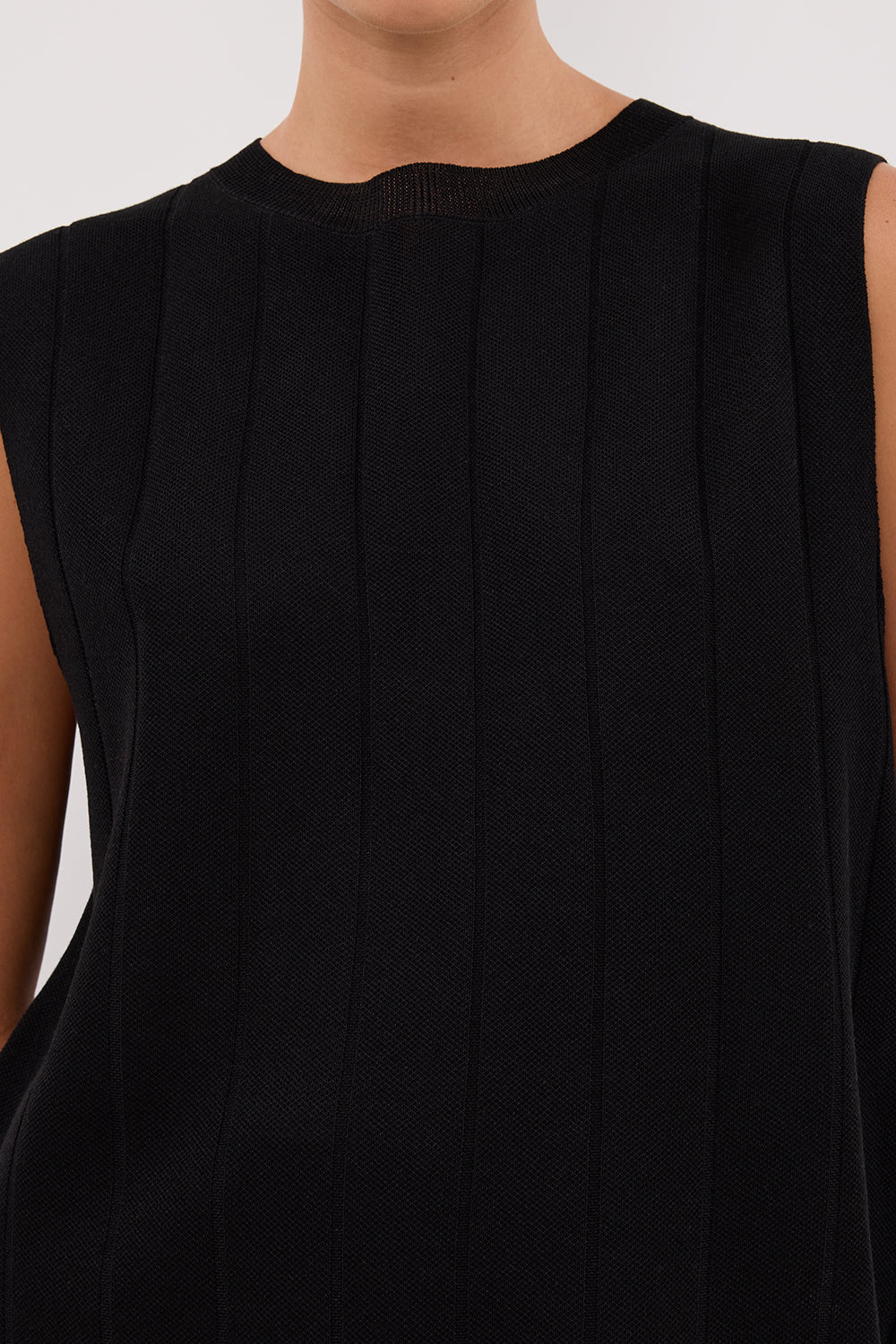 ARIA BLACK FRINGED TUNIC TOP