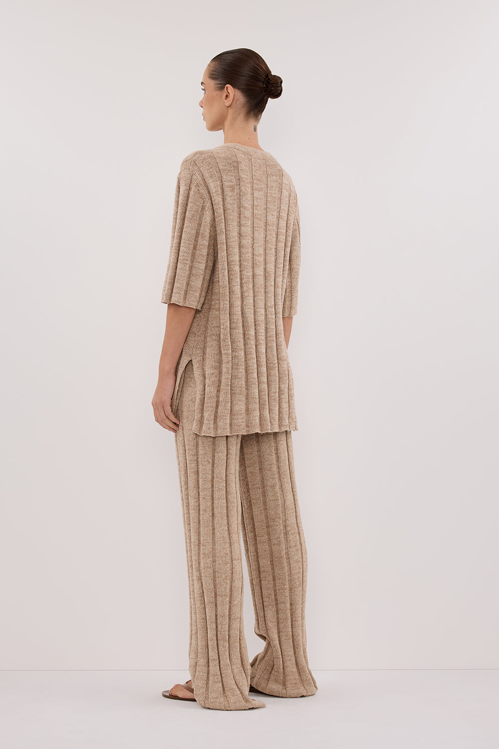 JAZZ NATURAL WIDE LEG KNIT PANT