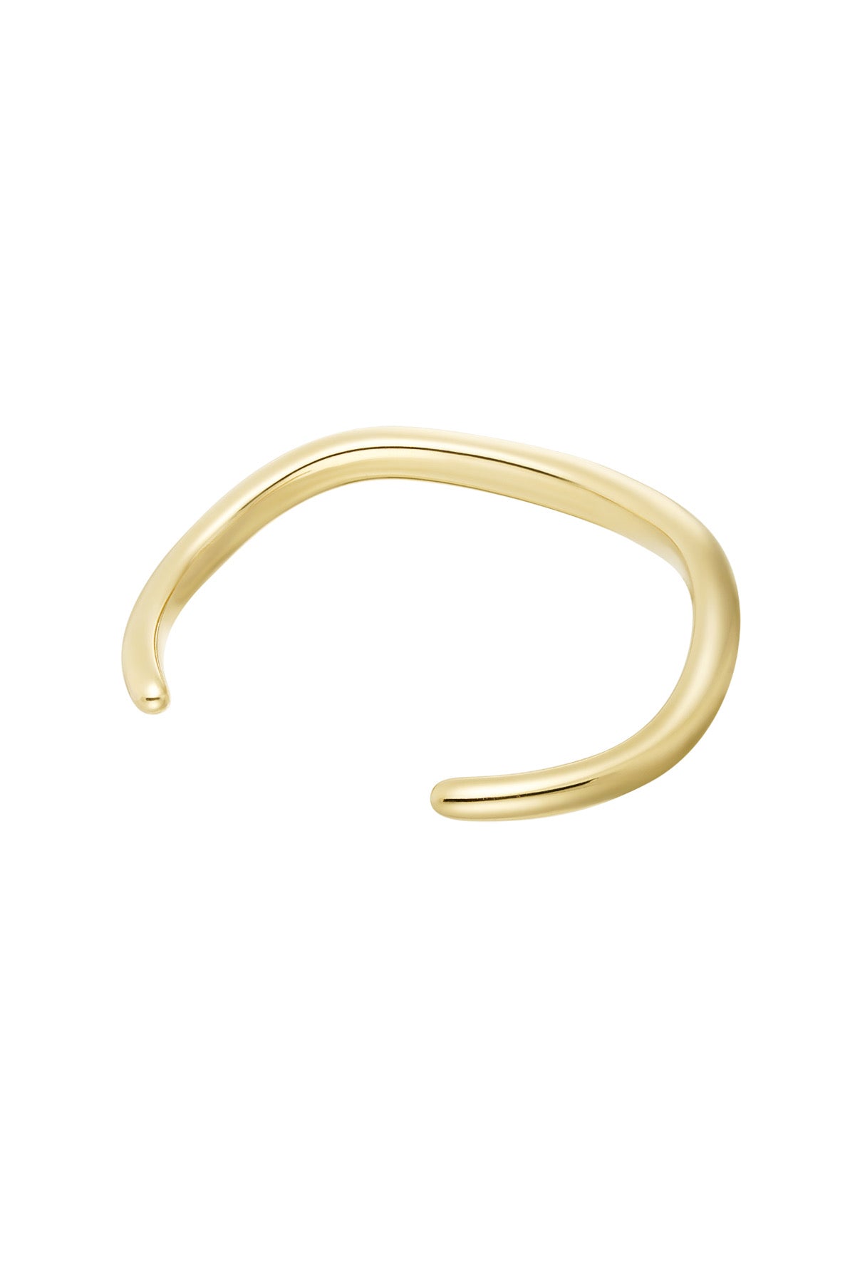 Bangle bracelet rough | Gold