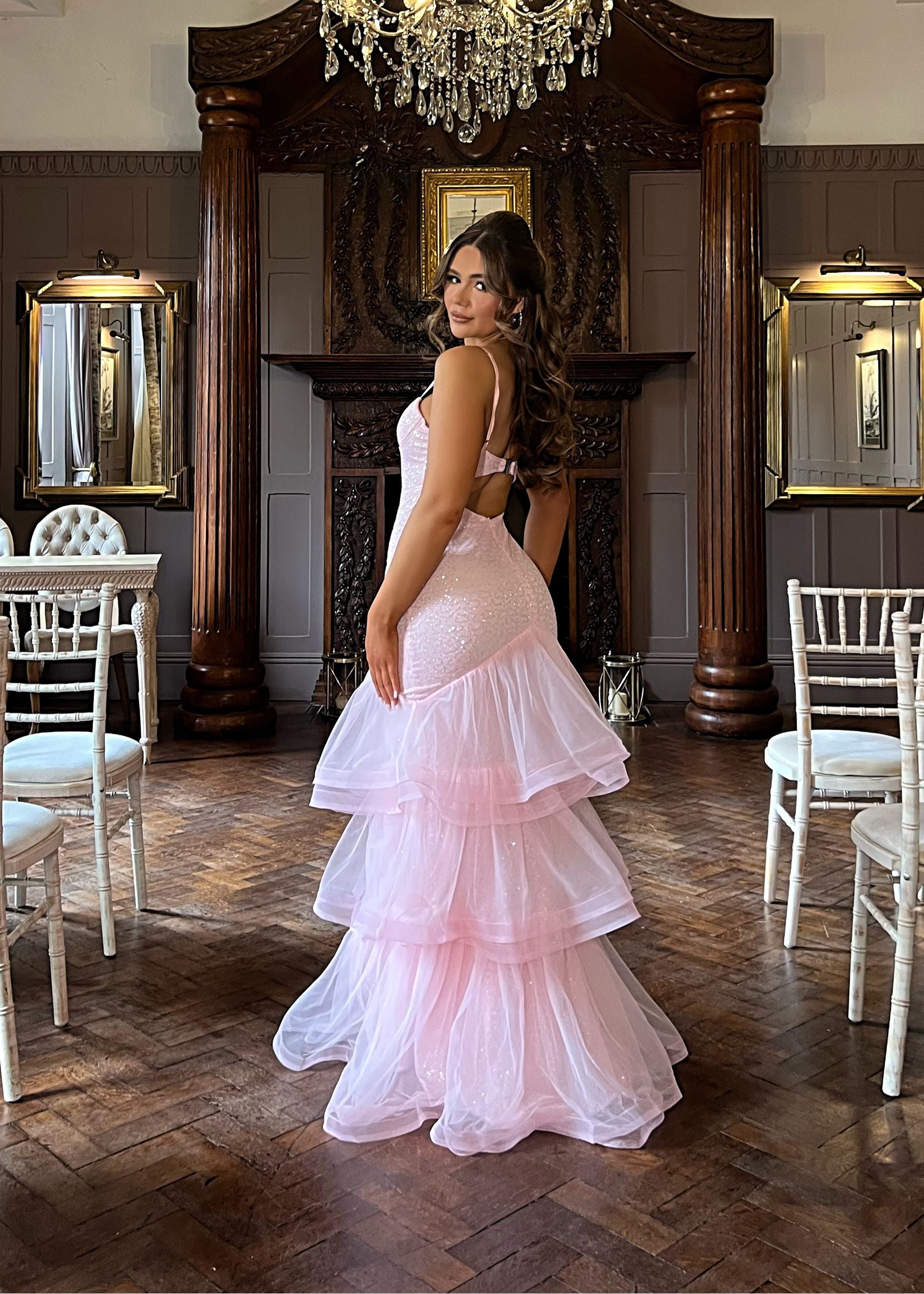 Infectious Energy Sequin Gown - Pink