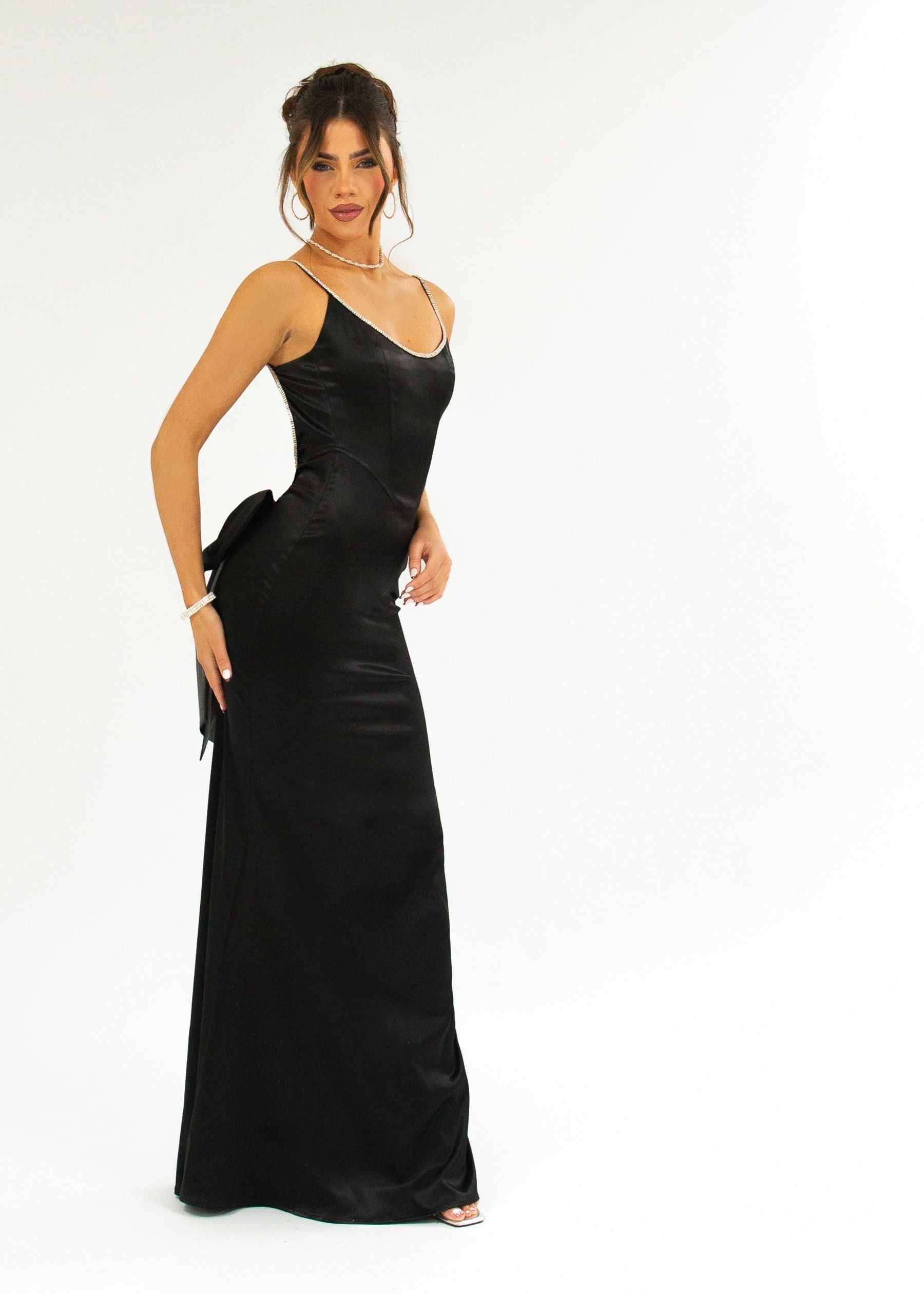Problematic Princess Bow Gown - Black