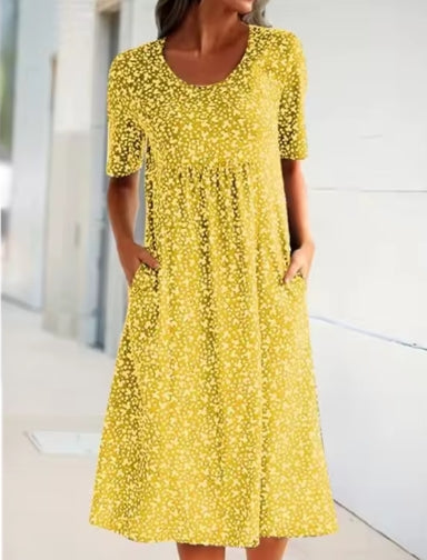 Women Scoop Floral Dress