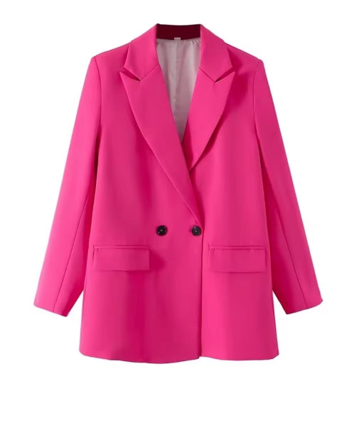 Vintage Chic Casual Blazer