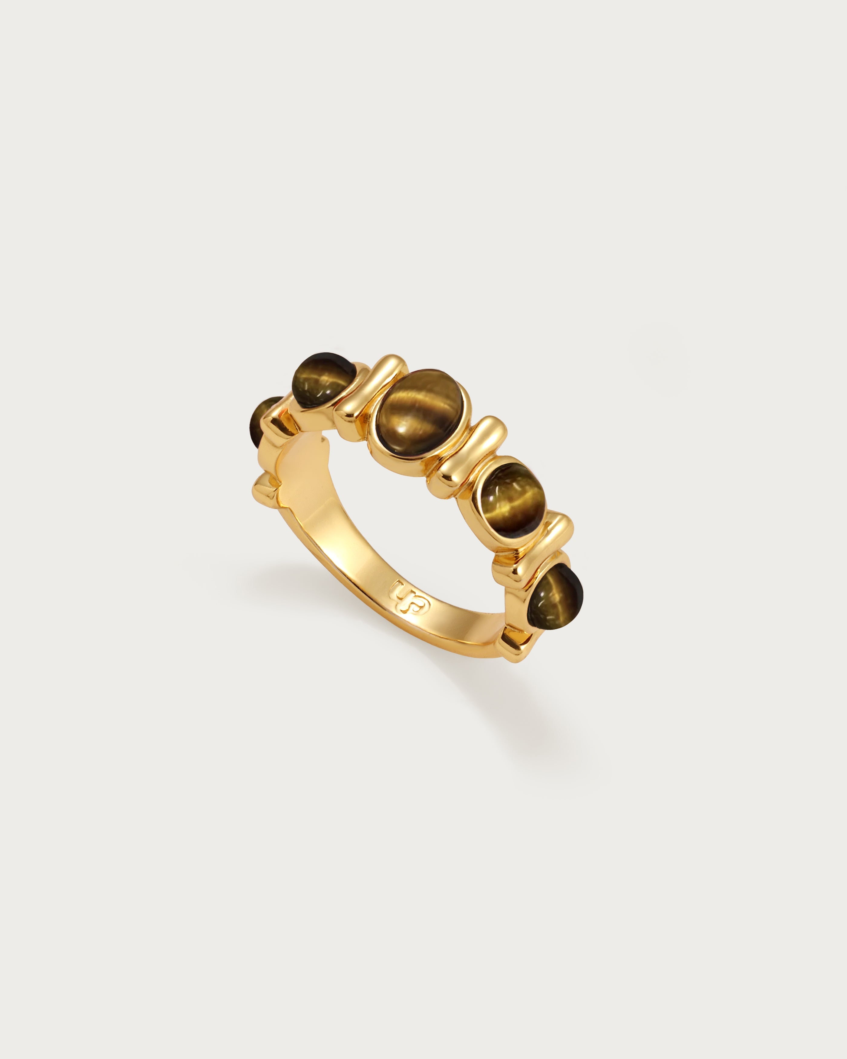 Tiger's Eye Band Ring