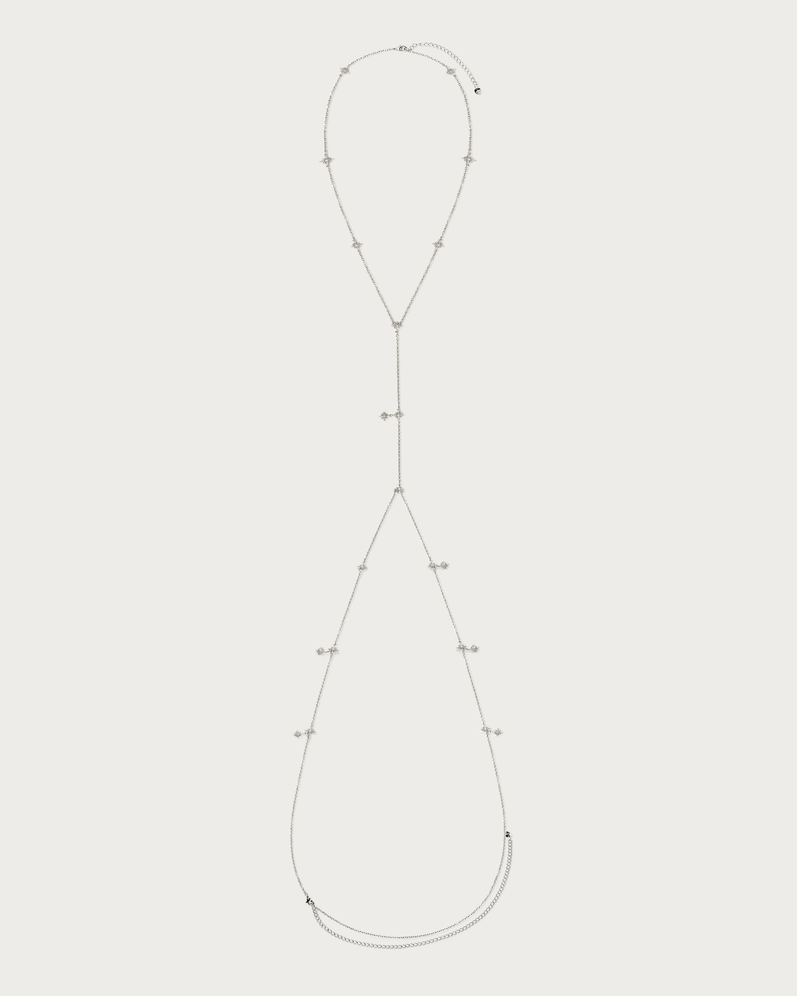 Twinkle Body Chain In Silver