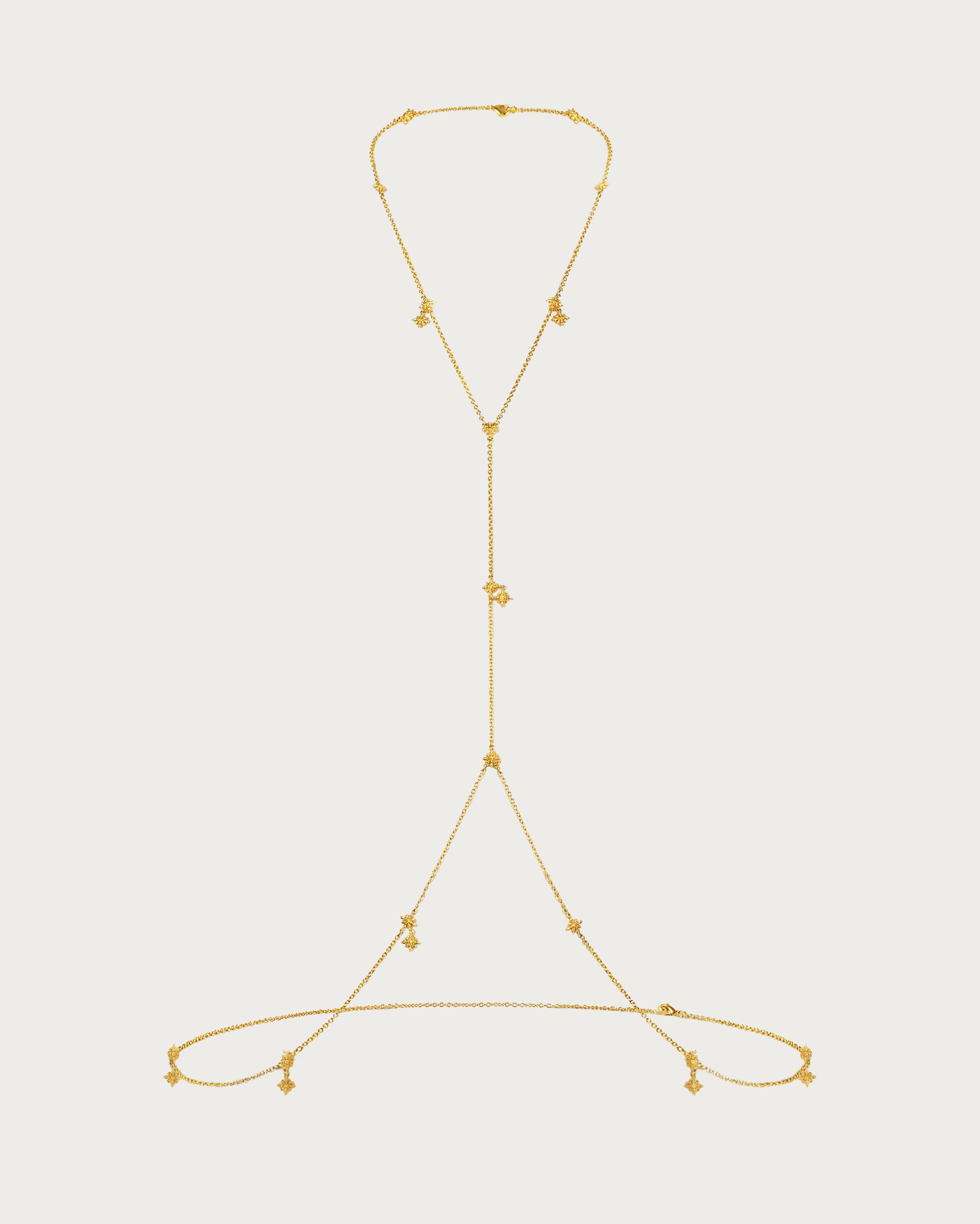 Twinkle Body Chain In Silver