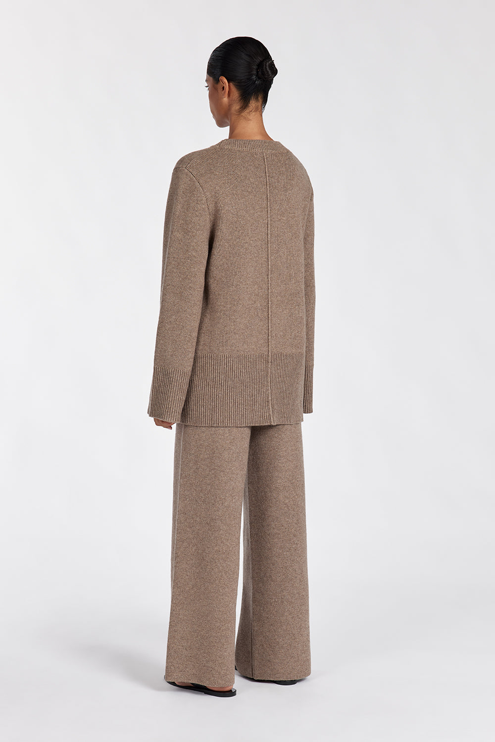 CLEMENCE CHOC MARLE KNIT JUMPER