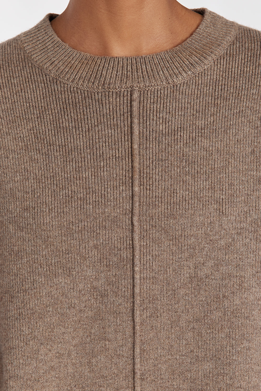CLEMENCE CHOC MARLE KNIT JUMPER