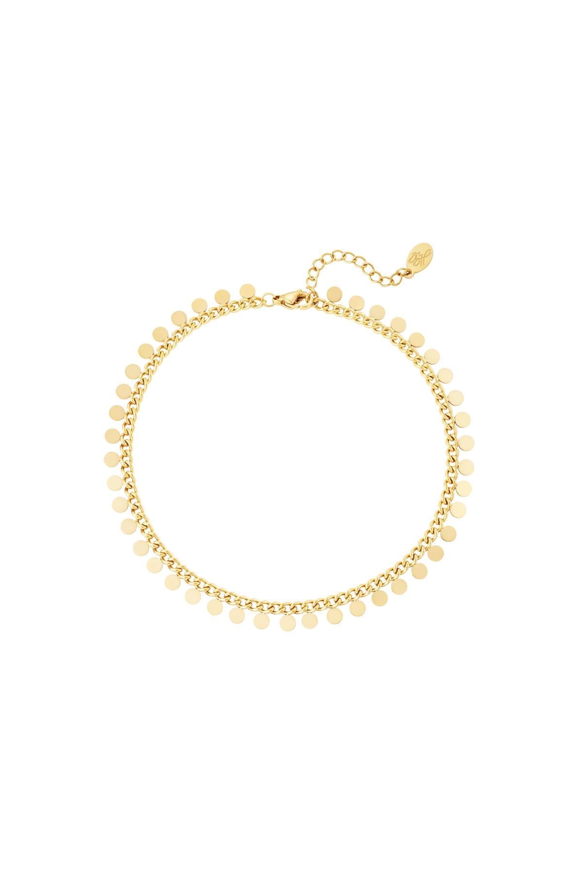 full coin bracelet - gold