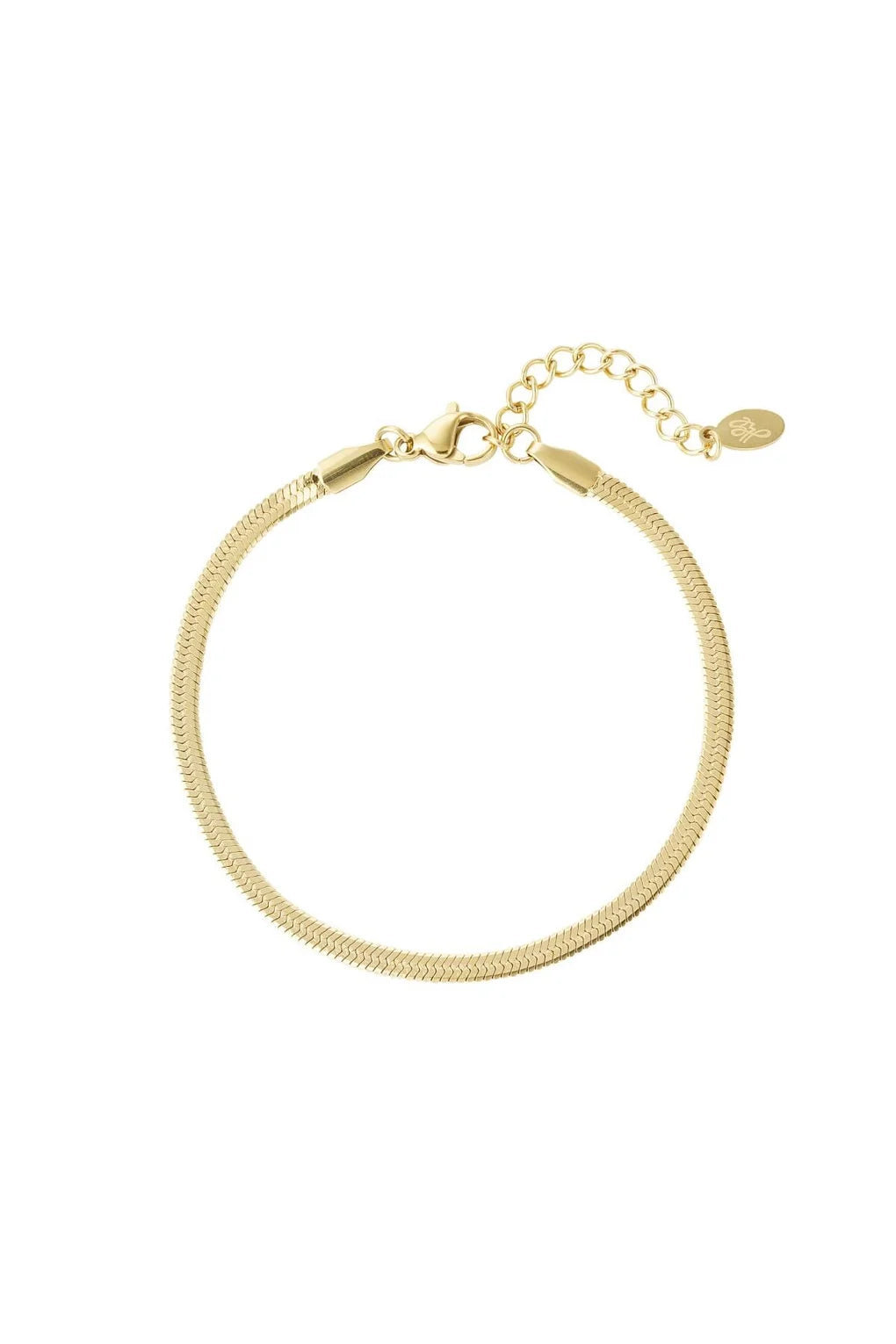 Flat bracelet - gold