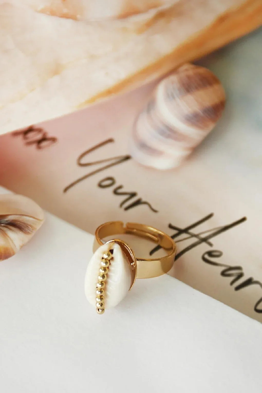 Shell ring - gold