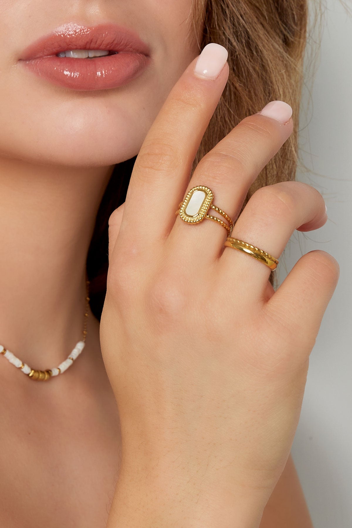 Mirror ring - gold