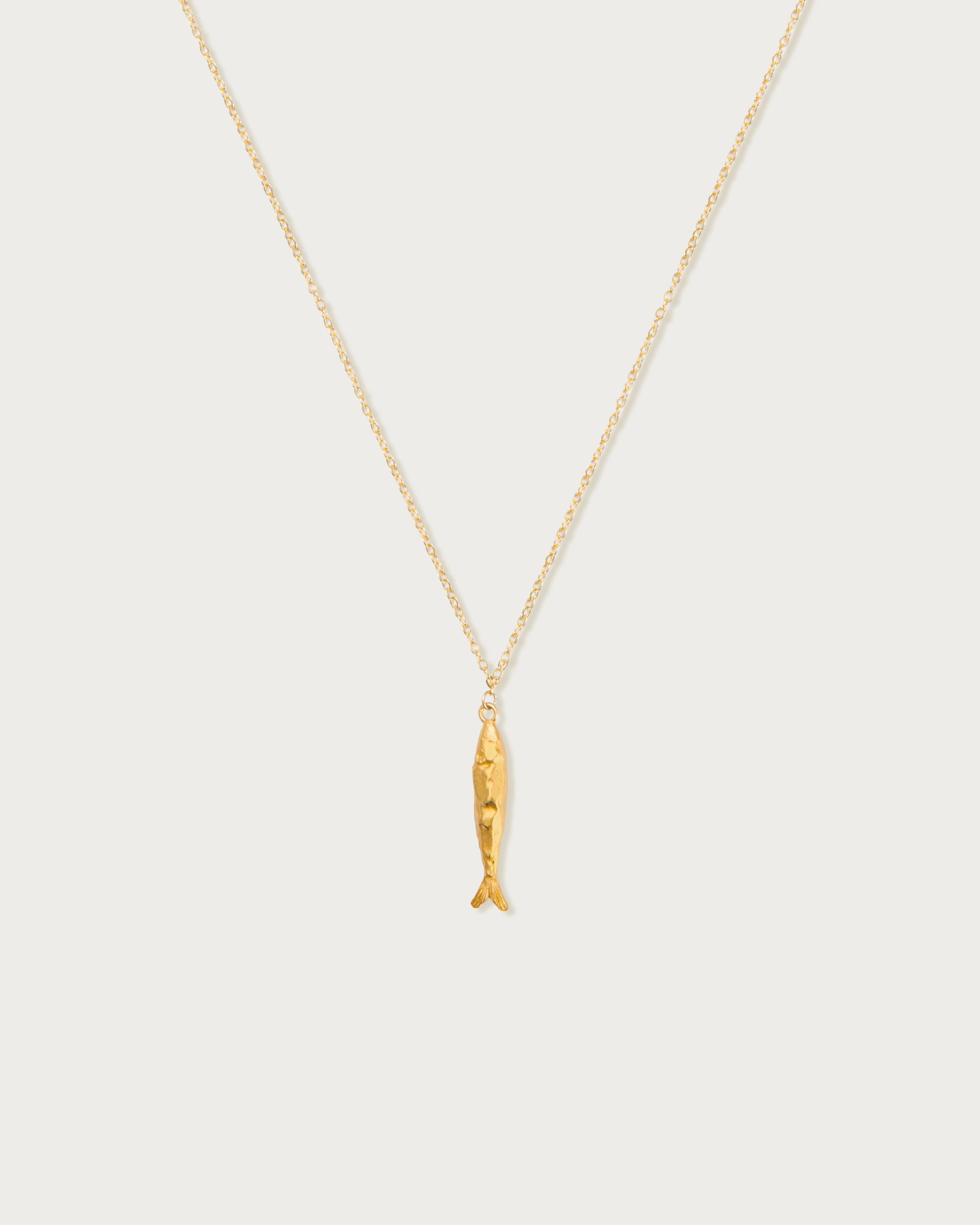 Gold Anchovy Necklace