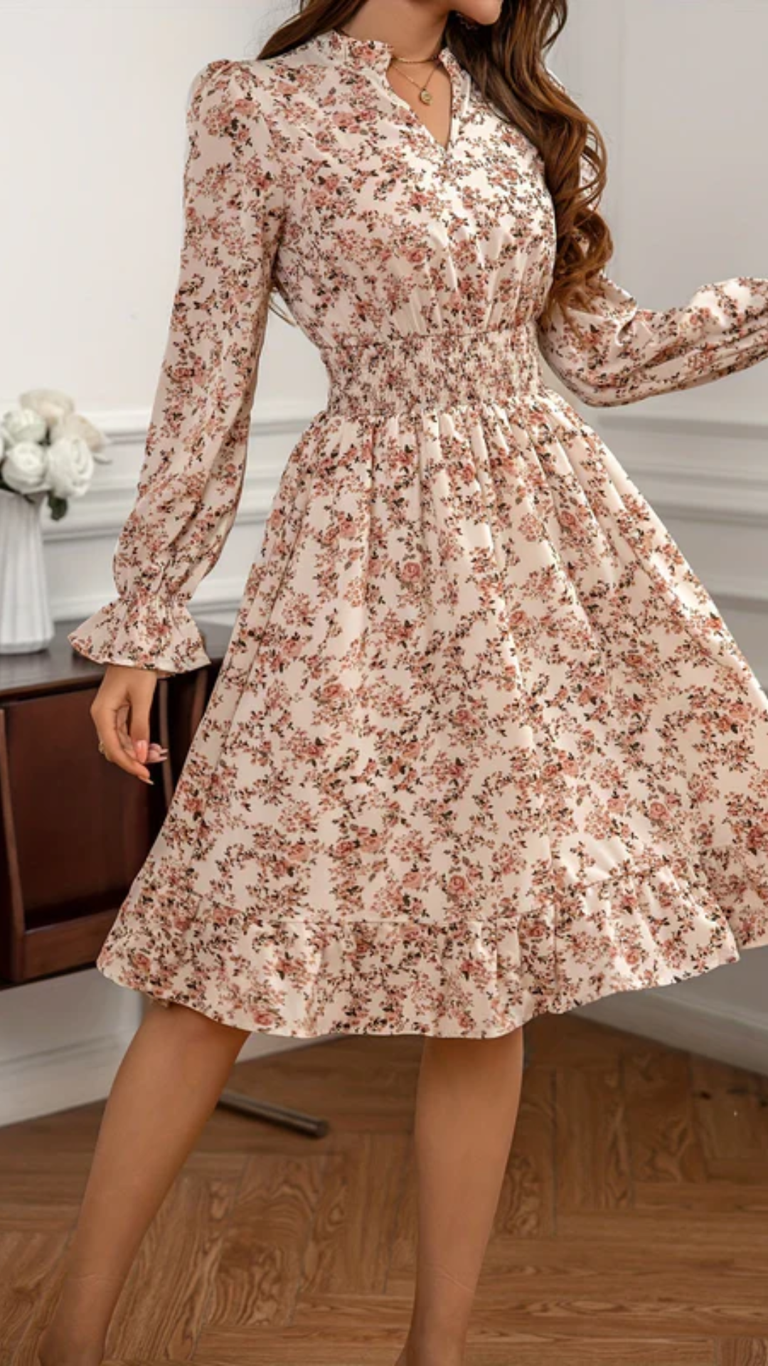 Kallie - Elegant Floral Dress
