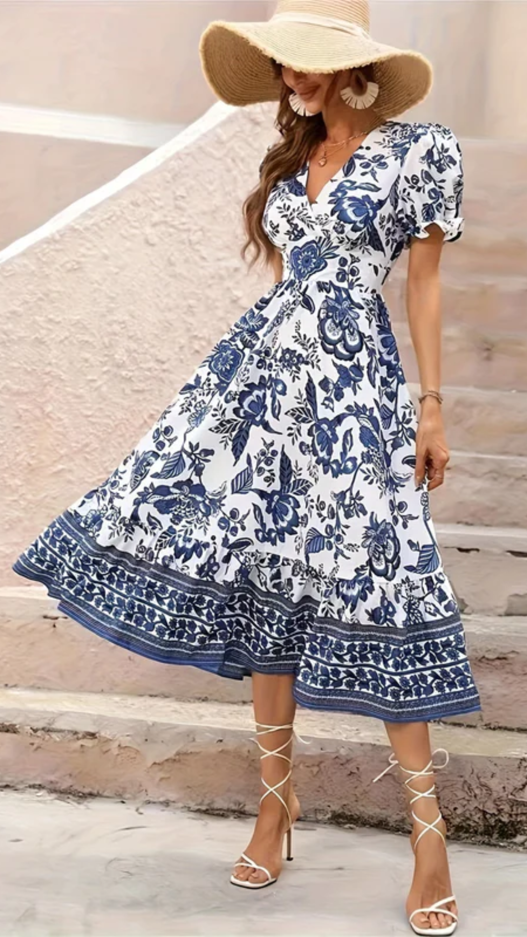 Floral Print A-Line Dress