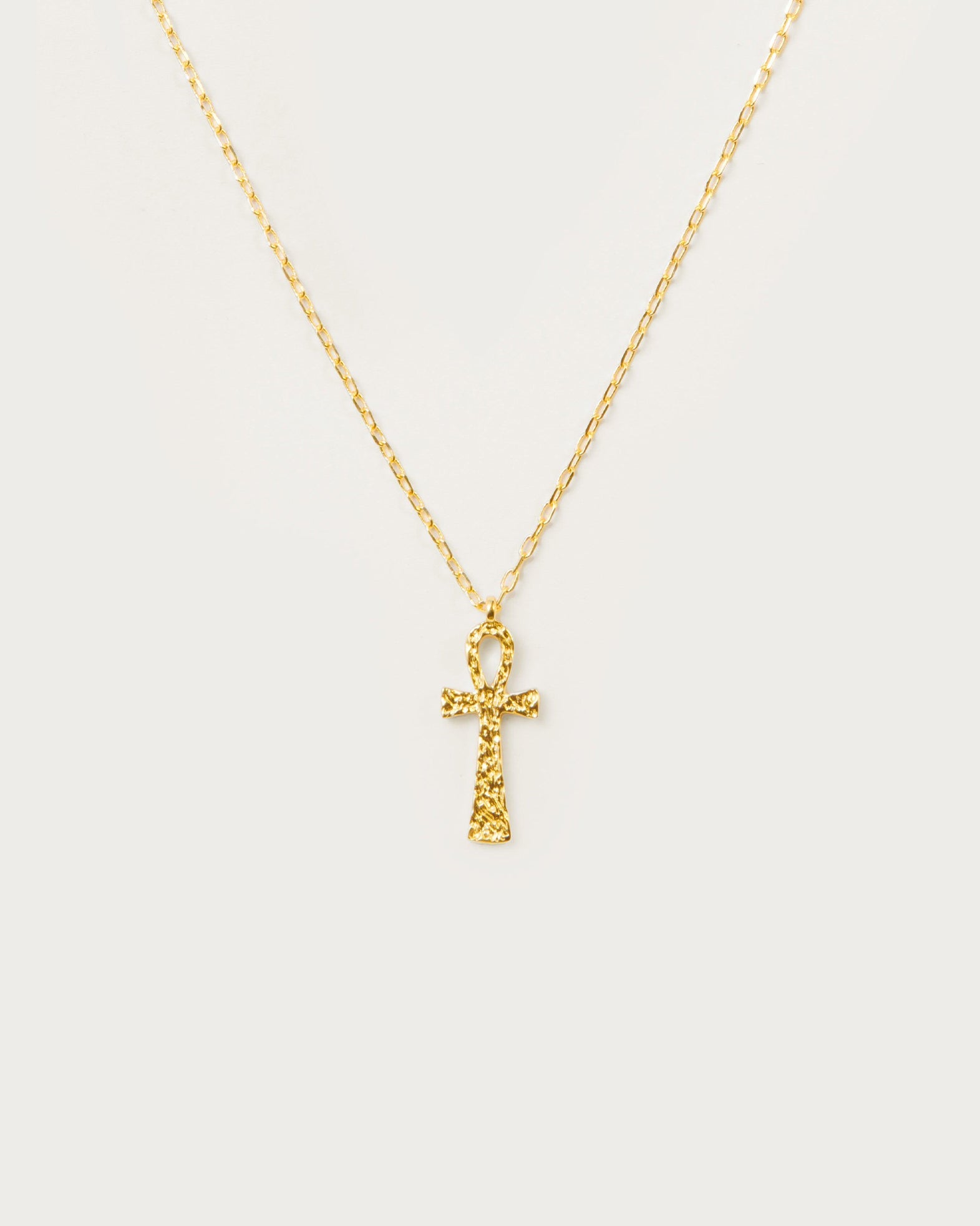 Textured Ankh Necklace