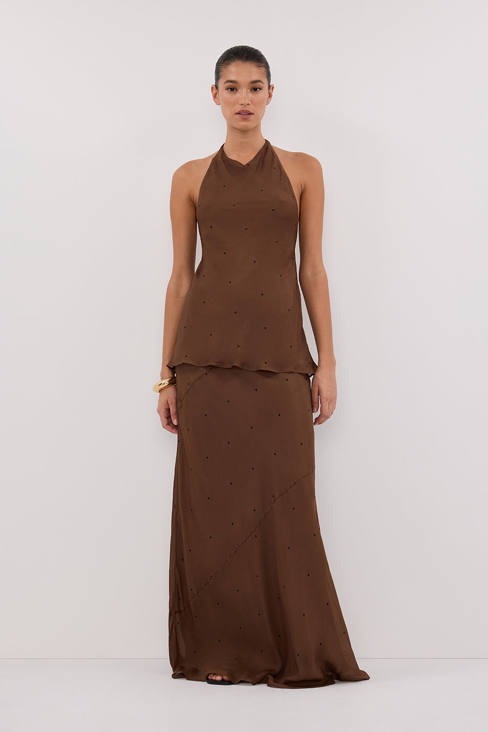 MELROSE FONDANT HALTER TOP