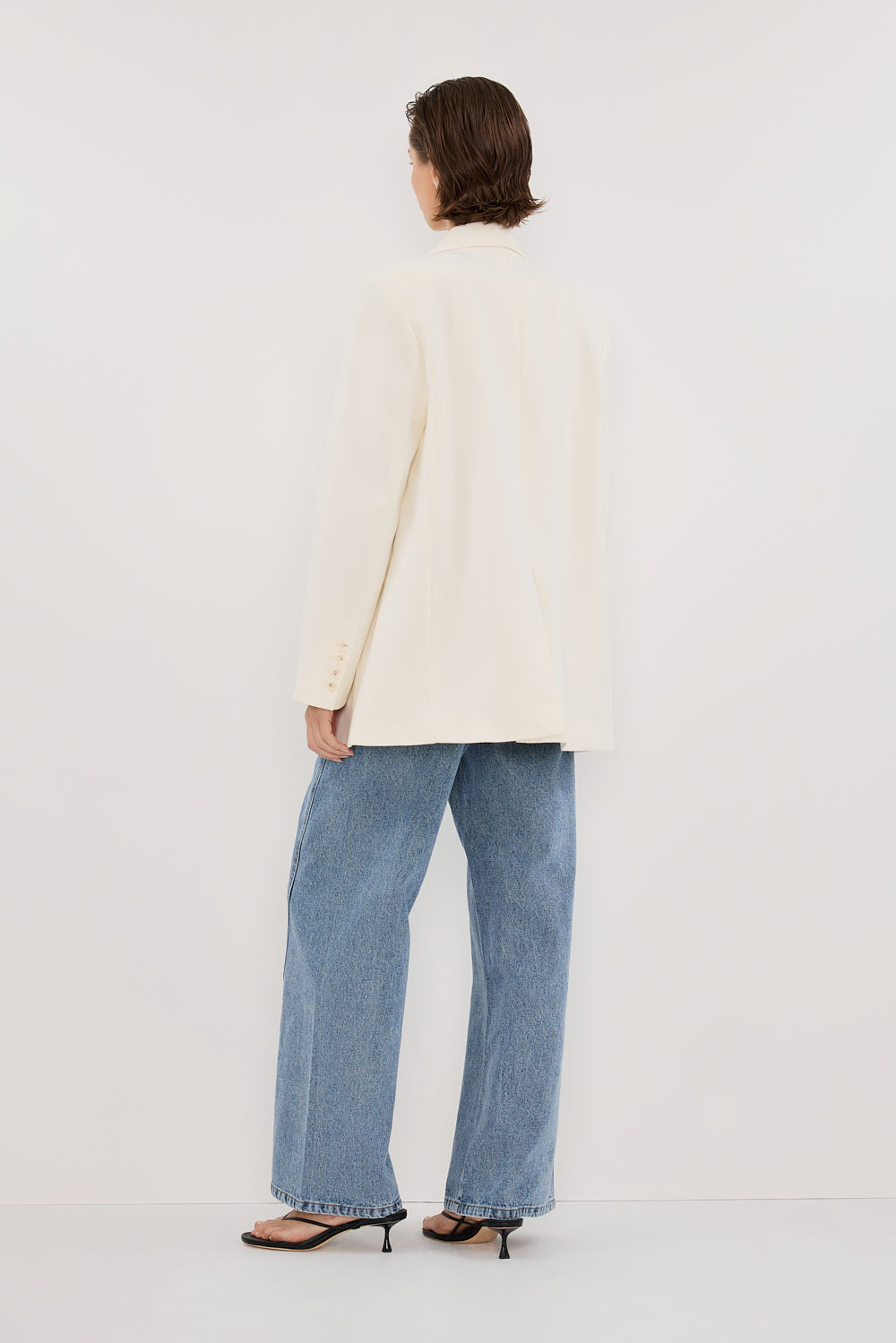 LIV CREAM BOYFRIEND BLAZER