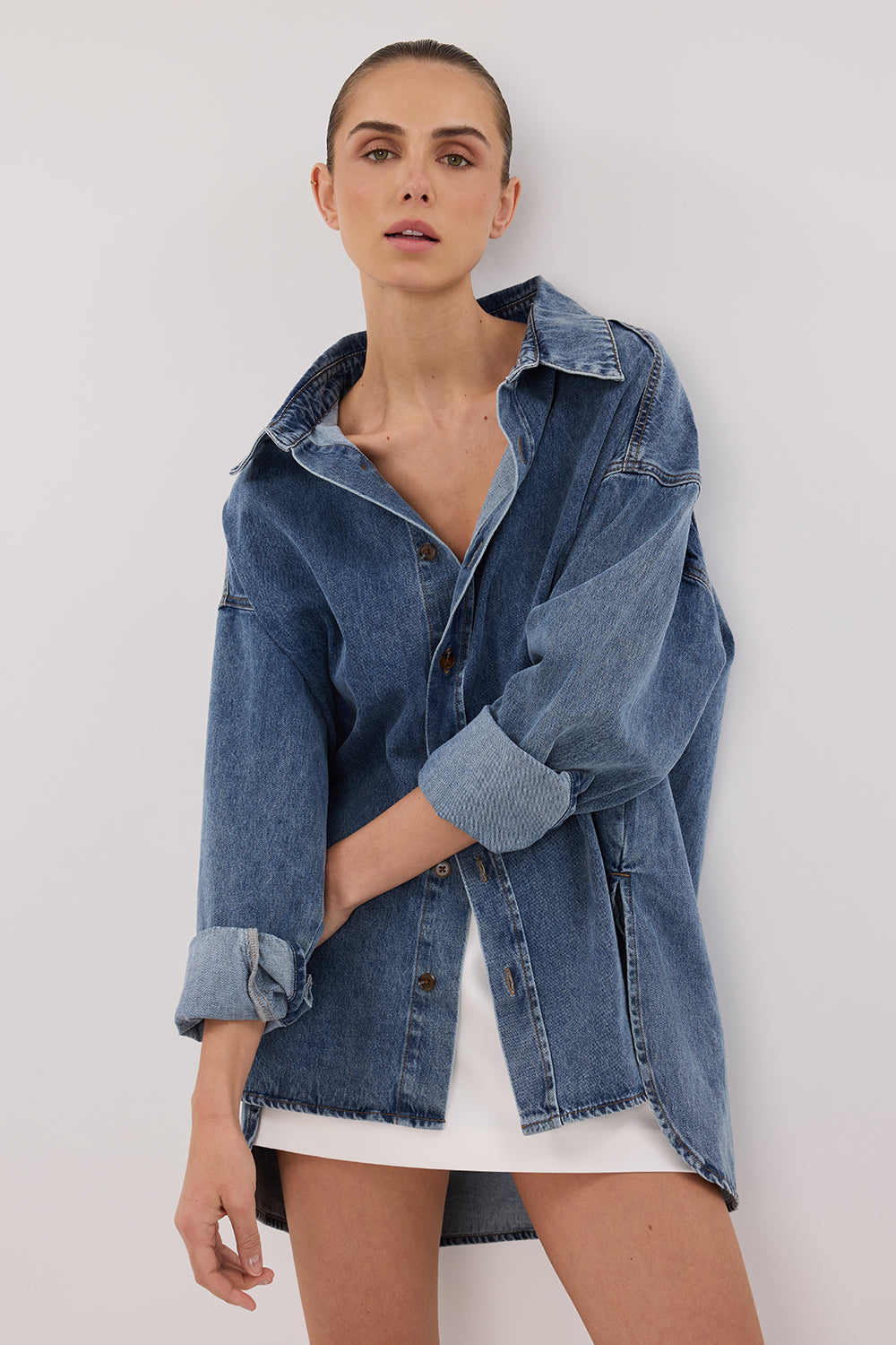 ASHTON CLASSIC BLUE DENIM SHIRT
