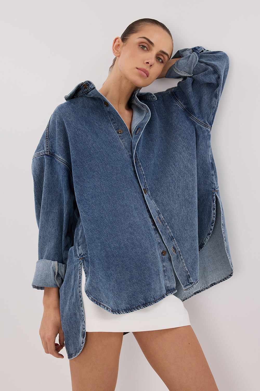 ASHTON CLASSIC BLUE DENIM SHIRT