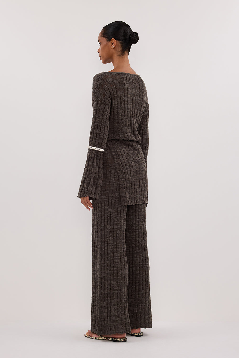 CIA PETROL LONG SLEEVE KNIT TOP