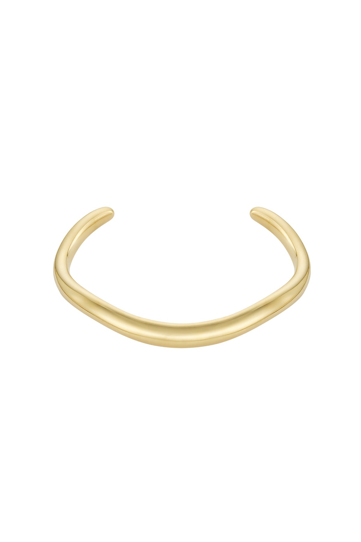 Bangle bracelet rough | Gold