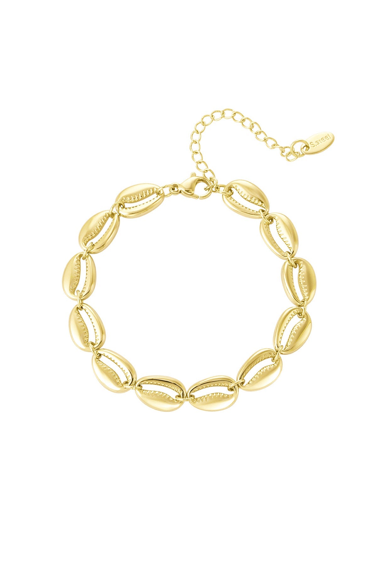 Full shell bracelet | Gold