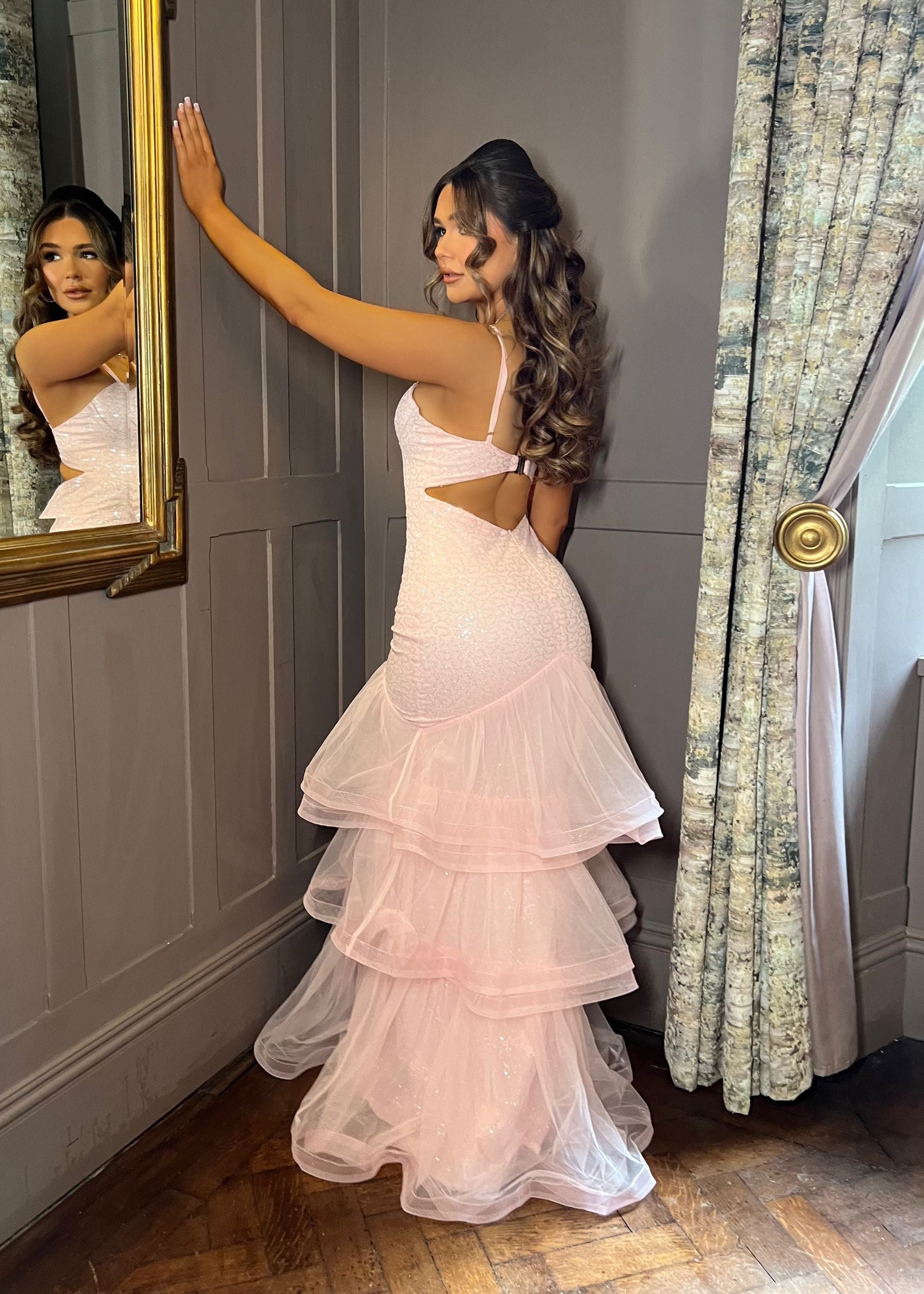 Infectious Energy Sequin Gown - Pink
