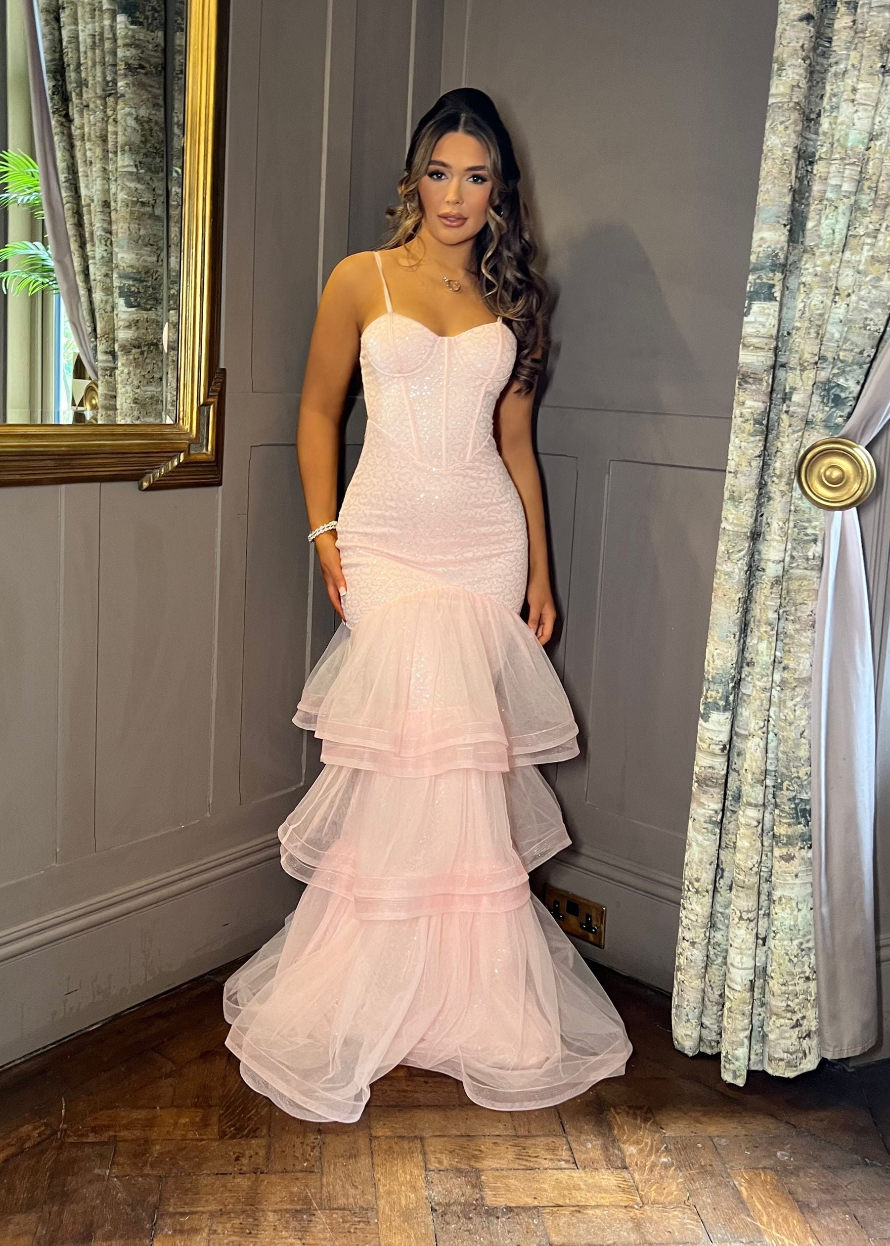 Infectious Energy Sequin Gown - Pink